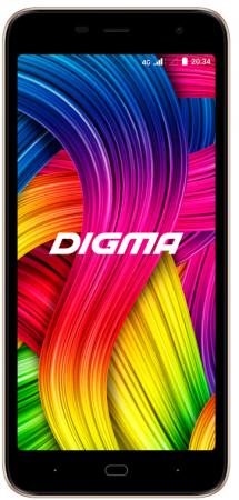 Смартфон Digma Base 4G Linx 8Gb 1Gb золотистый моноблок 3G 4G 2Sim 5.34" 480x960 Android 8.1 8Mpix 802.11 a/b/g/n BT GPS GSM900/1800 GSM1900 TouchSc MP3 FM microSD max64Gb