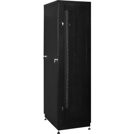 Шкаф 19" напольный 42U 600x800, дверь перфорированная, чёрный, 3ч, NT PRACTIC2 MP42-68 B