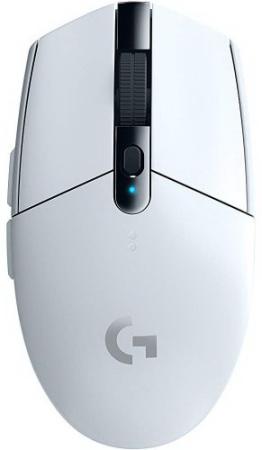 Мышь беспроводная Logitech G305 Wireless Gaming Mouse белый USB + радиоканал 910-005291