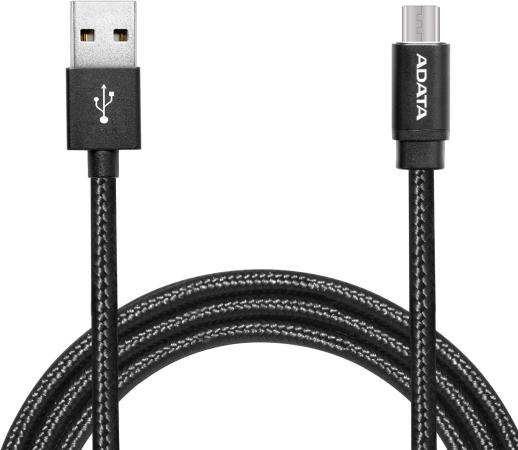 

Кабель microUSB 2м A-Data AMUCAL-200CMK-CBK круглый черный