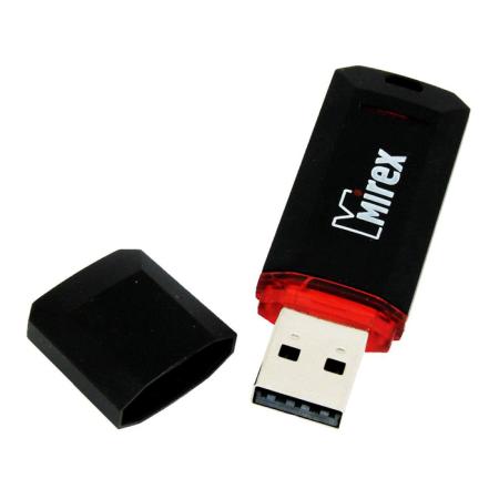 Флеш накопитель 64GB Mirex Knight, USB 2.0, Черный флеш накопитель 8gb mirex knight usb 2 0 черный