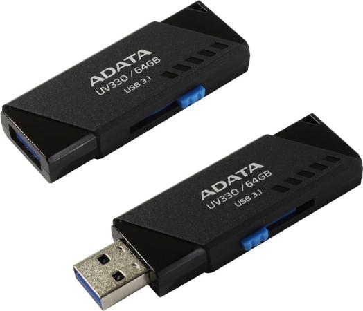 

Флеш накопитель 64GB A-DATA UV330, USB 2.0, черный