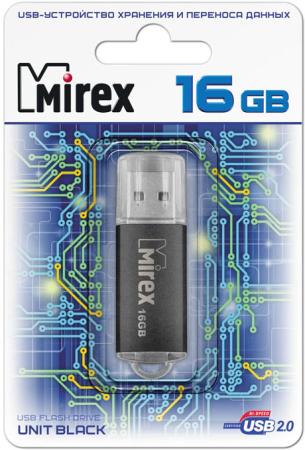 Флешка 16Gb Mirex Unit USB 2.0 черный 13600-FMUUND16