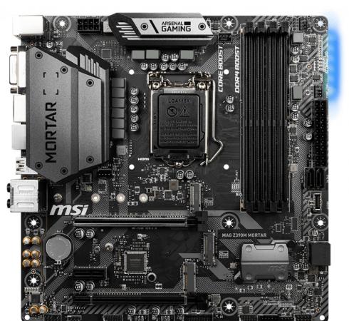 

Материнская плата MSI MAG Z390M MORTAR Socket 1151 v2 Z390 4xDDR4 2xPCI-E 16x 1xPCI-E 1x 4 mATX Retail