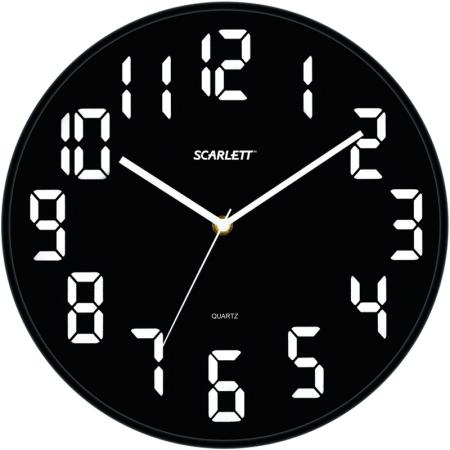 

Часы настенные Scarlett SC 55BL