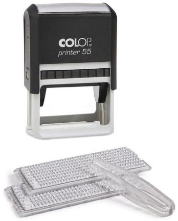 

Самонаборный штамп Colop Printer 55 Set-F пластик черный