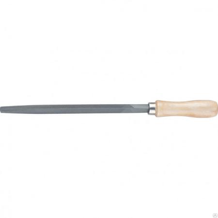 Напильник СИБРТЕХ 16026  200мм трехгранный деревянная ручка