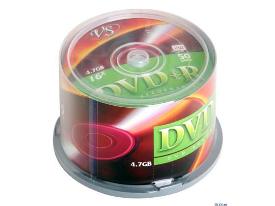 Диски DVD+R VS 4.7Gb 16х CakeBox 50шт 20472