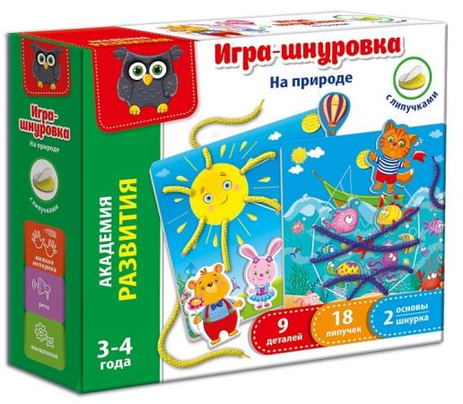 

Настольная игра развивающая Vladi toys На природе с липучками