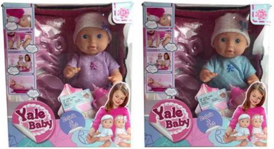 

Пупс 39см YaleBaby, пьет, писает, аксесс. 5 предм., в ассорт., кор.