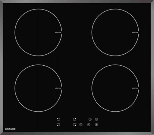 

Индукционные варочные панели Graude/ Индукционная, 590 х 62 х 520 мм, индукционная, Сенсорное управление, Исполнение: facette, 9 ступеней нагрева, Функция таймера, Индикация остаточного тепла, Защита от детей, Автоматическое отключение
