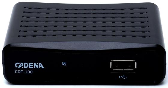 Ресивер DVB-T2 Cadena CDT-100 черный