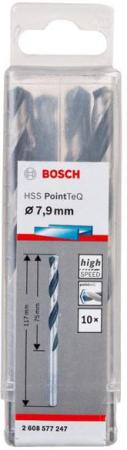 

Сверло BOSCH 2.608.577.247 Ф7.9 мм HSS PointTeQ (10шт