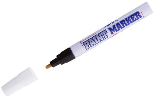 Маркер-краска лаковый (paint marker) MUNHWA, 4 мм, нитро-основа, алюминиевый корпус, черный, PM-01