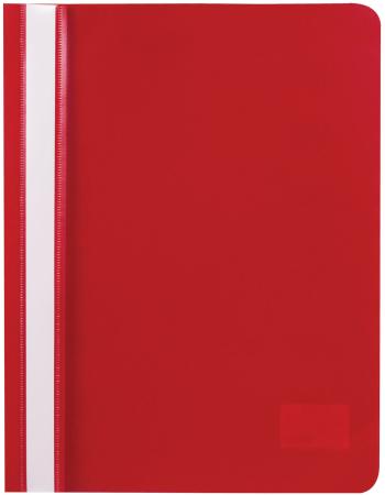 Скоросшиватель пластиковый STAFF, А4, 100/120 мкм, красный, 225729