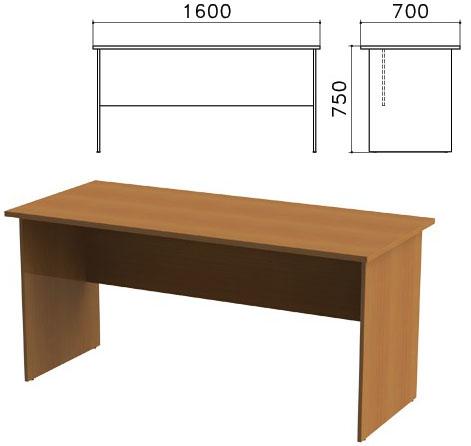 Стол письменный "Монолит", 1600х700х750 мм, цвет орех гварнери, СМ3.3