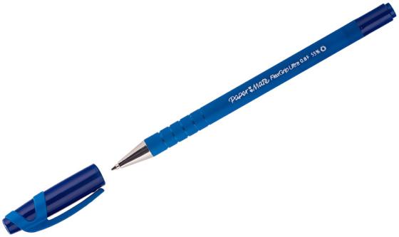 Ручка шариковая автоматическая PAPER MATE "Flexgrip Ultra RT", soft-touch, узел 1 мм, линия 0,8 мм, синяя, S0190303