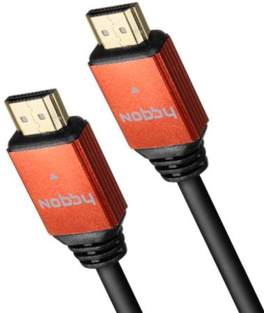 

Кабель HDMI 1.8м Nobby Comfort круглый черный NBС-HC-18-01