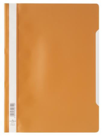 Скоросшиватель пластиковый DURABLE (Германия), оранжевый, 2573-09