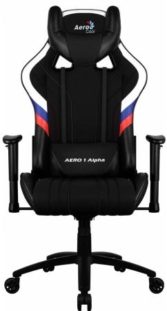 Кресло компьютерное игровое Aerocool AERO 1 Alpha чёрный триколор