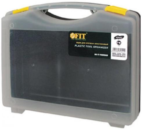 FIT РОС Ящик для крепежа (органайзер) прозрачный 10" (27 х 21 х 8 см) [65642]