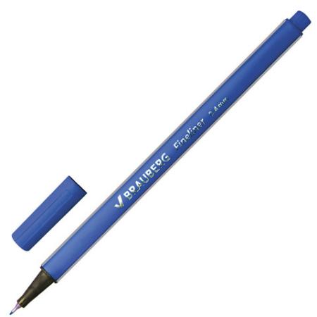 Капиллярная ручка капилярный BRAUBERG "Aero" синий 0.4 мм