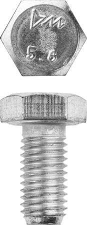 

Болт ГОСТ 7798-70, M12 x 25 мм, 5 кг, кл. пр. 5.8, оцинкованный, ЗУБР