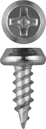 Саморезы КЛМ-Ц для листового металла, 11 х 3.5 мм, 1 200 шт, оцинкованные, ЗУБР