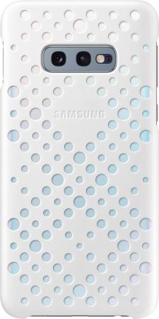 

Чехол (клип-кейс) Samsung для Samsung Galaxy S10e Pattern Cover белый/желтый (EF-XG970CWEGRU)