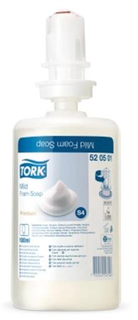 Картридж с жидким мылом-пеной одноразовый TORK (Система S4), мягкое, 1 л, 520501