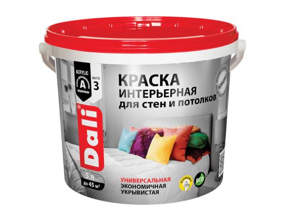 

КРАСКА АКРИЛОВАЯ "DALI" ИНТЕРЬЕРНАЯ БЕЛОСНЕЖНАЯ 2,5 Л (1) "РОГНЕДА"