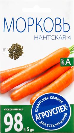 

СЕМЕНА МОРКОВЬ "НАНТСКАЯ 4" СРЕДНЯЯ 2 Г (10/500) "АГРОУСПЕХ"