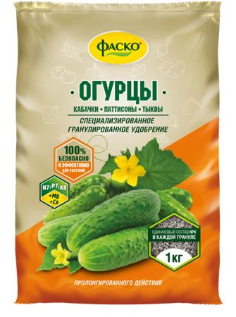 

УДОБРЕНИЕ "ОГУРЦЫ" 1 КГ (ГРАНУЛ.) (20) "ФАСКО"