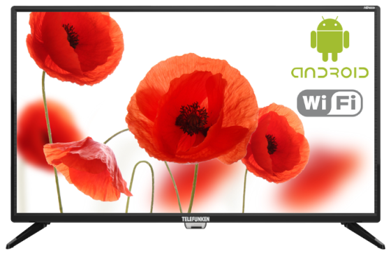 

Телевизор LED 32" Telefunken TF-LED32S85T2S черный 1366x768 50 Гц Smart TV Wi-Fi VGA RJ-45