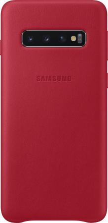 Чехол (клип-кейс) Samsung для Samsung Galaxy S10e Leather Cover красный (EF-VG970LREGRU)