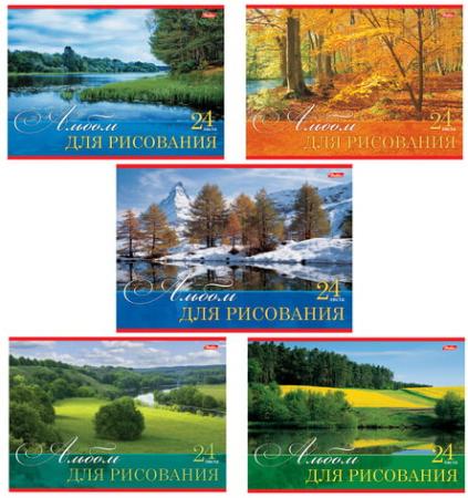 

Альбом для рисования, А4, 24 л., обложка картон, HATBER "Русские просторы", 24А4В, A17395