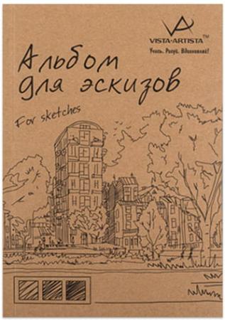 

Альбом для эскизов, тонированная бумага, А4, 210х297 мм, 150 г/м2, без кислот, 30 л., VISTA-ARTISTA, SKS