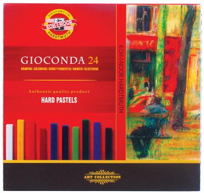 Пастель сухая художественная KOH-I-NOOR "Gioconda", 24 цвета, квадратное сечение, 8114024003KS
