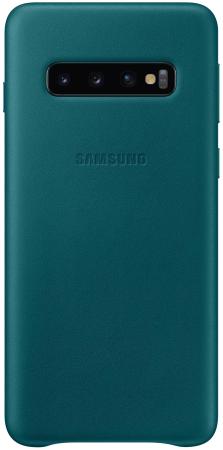 

Чехол (клип-кейс) Samsung для Samsung Galaxy S10 Leather Cover зеленый (EF-VG973LGEGRU)