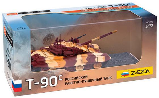 

Танк ЗВЕЗДА Ракетно-пушечный российский Т-90С 1:72 разноцветный