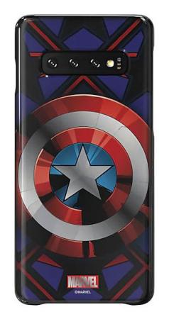 

Чехол (клип-кейс) Samsung для Samsung Galaxy S10 Marvel Case Camerica синий (GP-G973HIFGKWC