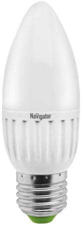 Лампа светодиодная свеча Navigator NLL-P-C37-5-230-4K-E27-FR (94 483) E27 5W 4000K