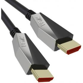 Кабель HDMI 5м VCOM Telecom CG577-5M круглый черный/серебристый