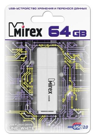 

Флешка 64Gb Mirex Line USB 2.0 белый 13600-FMULWH64