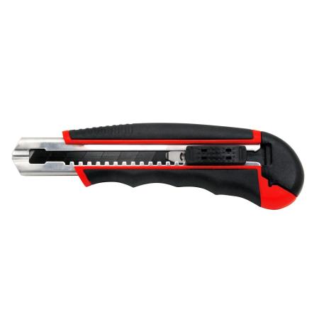 Нож-автомат VIRA 831307 18мм 2-компонентная рукоятка Auto-lock с 6 зап.лезвиями