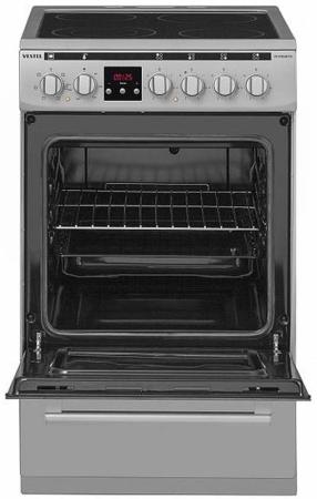 

Стеклокерамическая плита. Цвет inox. Размеры (BxШхГ) 85х50х60 см. Класс электропотребления: B. Функции и возможности: электрический гриль, цифровой программатор, двойная зона расширения, 6 программ
