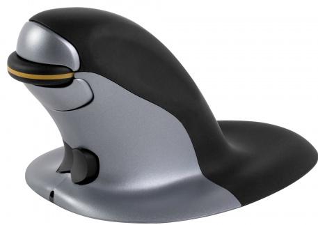 Мышь беспроводная Fellowes Penguin FS-98945 чёрный серебристый USB