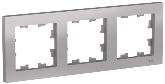 

Рамка SCHNEIDER ELECTRIC ATN000303 3-м atlas design универс. алюм