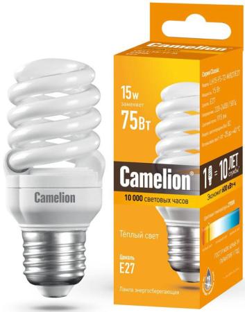 

Лампа энергосберегающая спираль Camelion LH15-FS-T2-M/827/E27 E27 15W 2700K