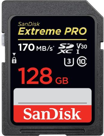 Фото - Карта памяти SDXC 128GB SanDisk Extreme Pro UHS-I V30 U3 (SDSDXXY-128G-GN4IN) карта памяти sandisk canon extreme pro compactflash memory card 160 mb s 128gb